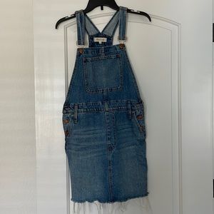 Madewell Denim Mini Overall Dress